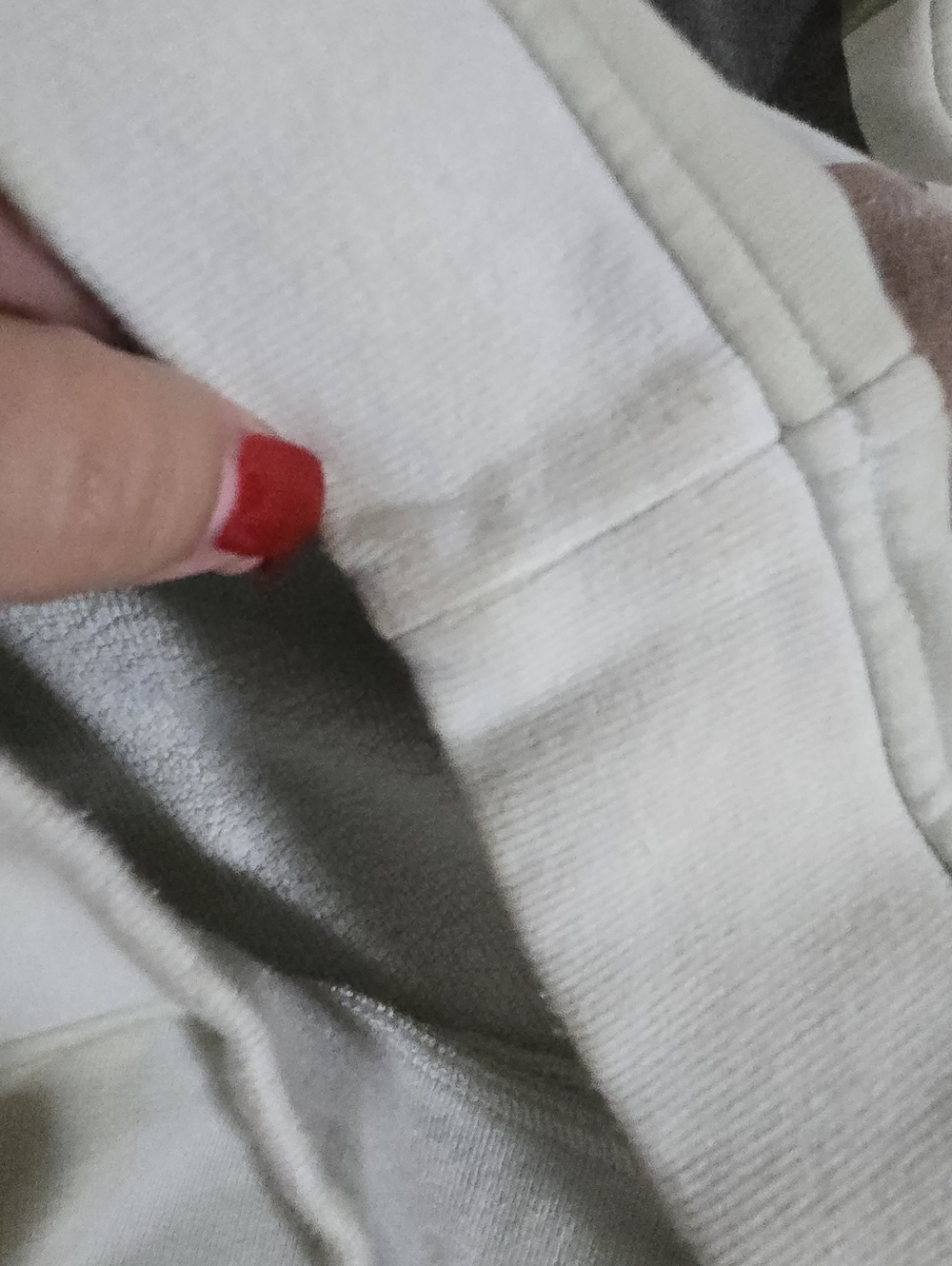 Kith Haylen Cropped Sweatshirt - Cream, Olive, Mauve, Charcoal Size M - Picture 11 of 14